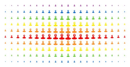 450x233 Unknown Person Icon Spectrum Halftone Pattern Vector Unknown