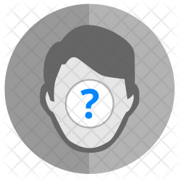 256x256 Face, Biometry, Unknown, Person, Question Icon Of Flat Style
