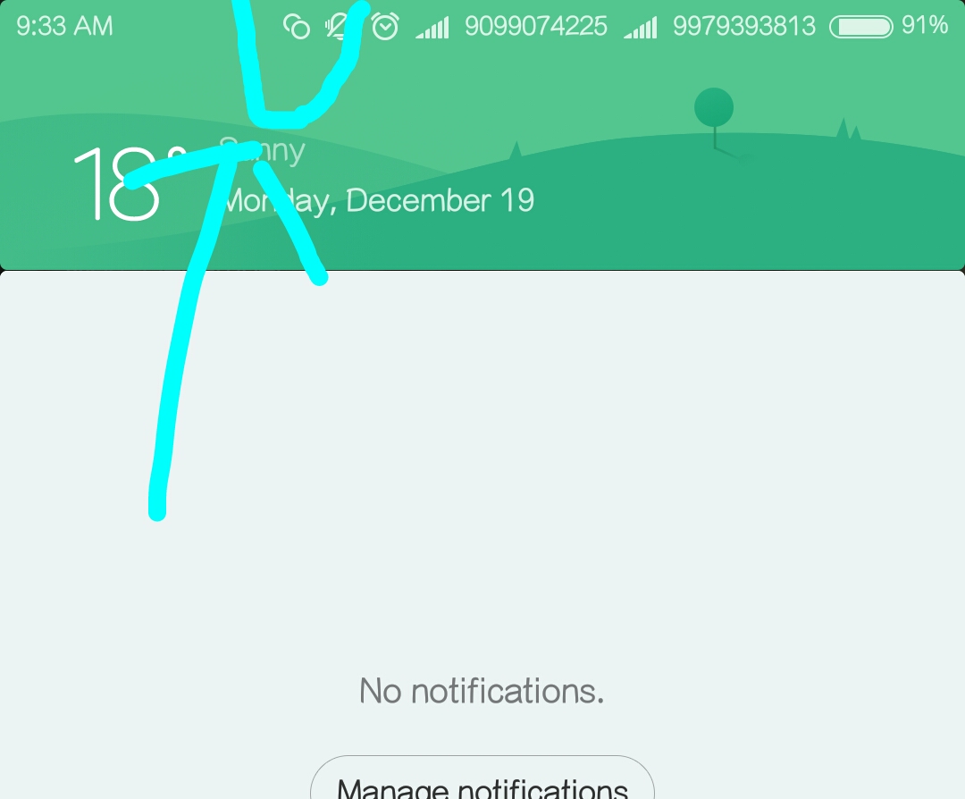 1080x894 Unknown Icon Display On Status Bar