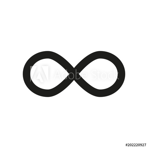 500x500 Infinity Symbol Icons Vector Illustration Unlimited, Limitless