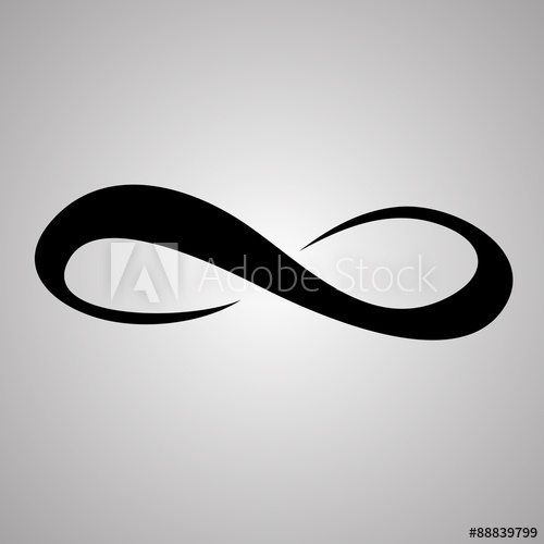 500x500 Infinity Symbol Unlimited Sign Vector Icon