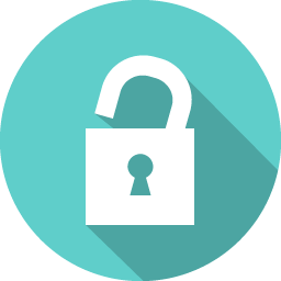 256x256 Unlock Icon Flat Iconset Graphicloads