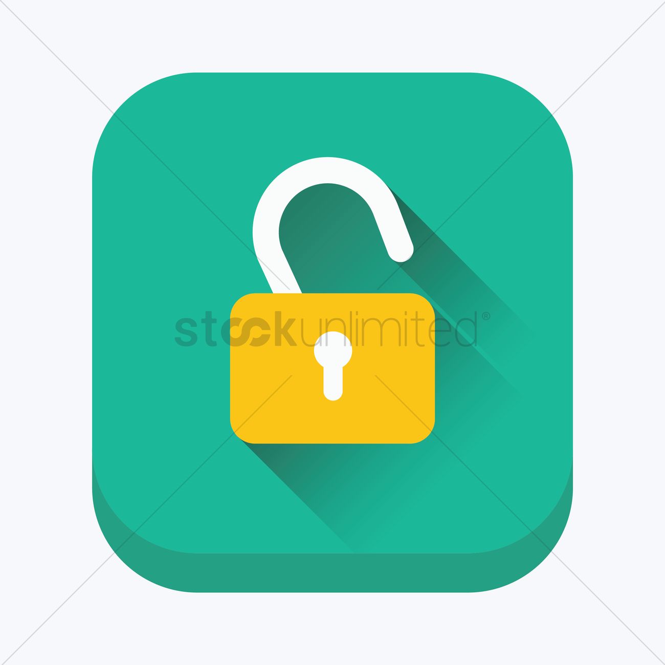 1300x1300 Unlock Icon Vector Image