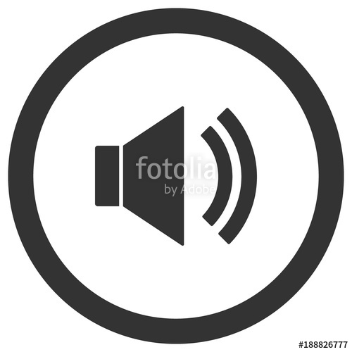 500x500 Unmute Icon In Circle Sound On, Volume Control Button Vector