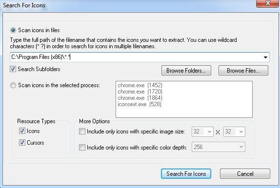 574x386 How To Extract Icons From Exe, Dll, Ocx, And Cpl
