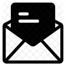 256x256 Unread Mail Icon Of Glyph Style