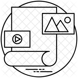 256x256 Unstructured Data Icon Of Line Style