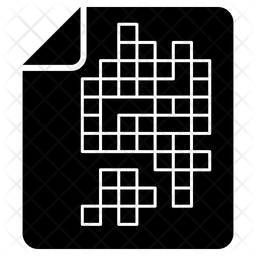 256x256 Unstructured Document Data Icon Of Glyph Style