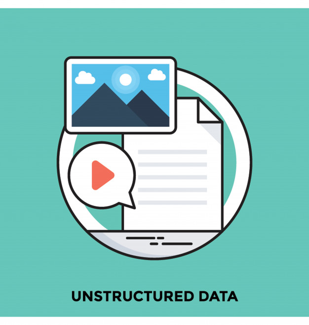 626x658 Unstructured Data Flat Vector Icon Vector Premium Download