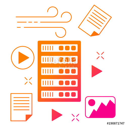 500x500 Unstructured Data Vector Icon Stock Image And Royalty Free Vector