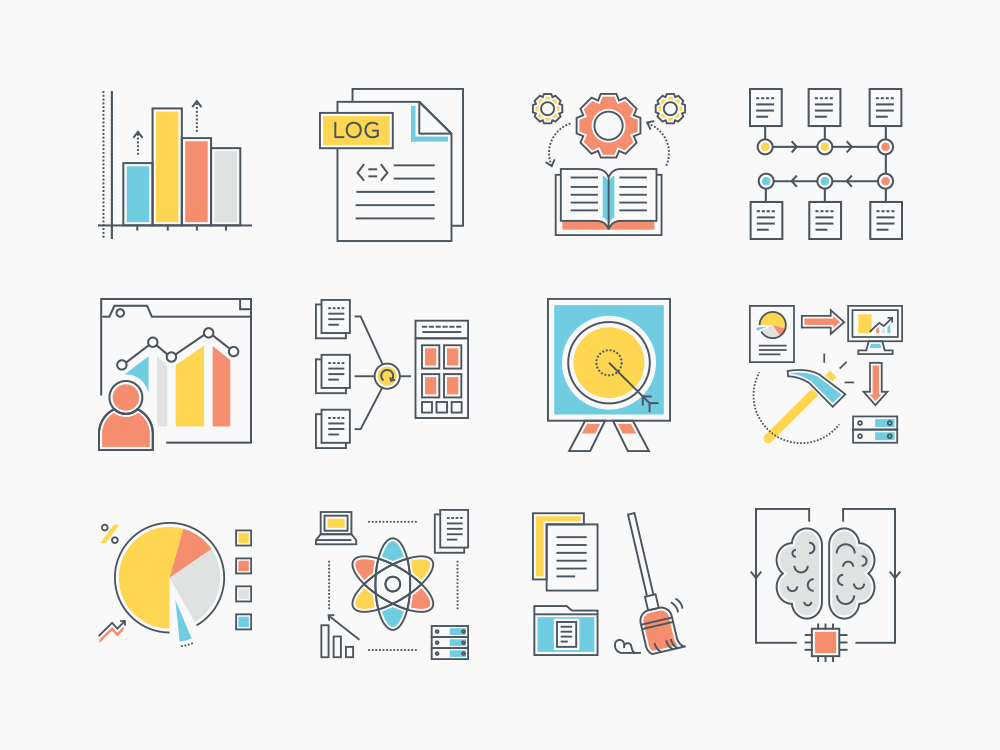 1000x750 Data Analytics Icon Set Get Them Now!