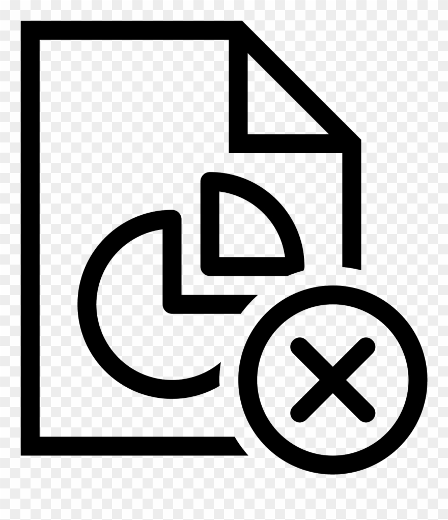 880x1022 Delete Pie Chart Report Icon