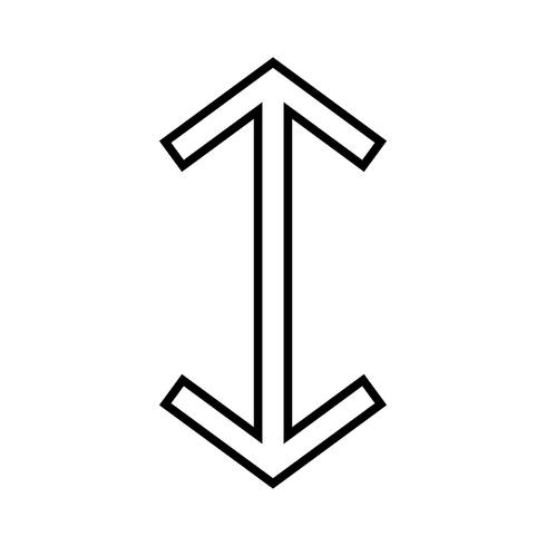 490x490 Up Down Line Black Icon