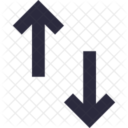 256x256 Up And Down Icon Of Line Style
