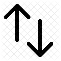 256x256 Up Down Icon Of Line Style