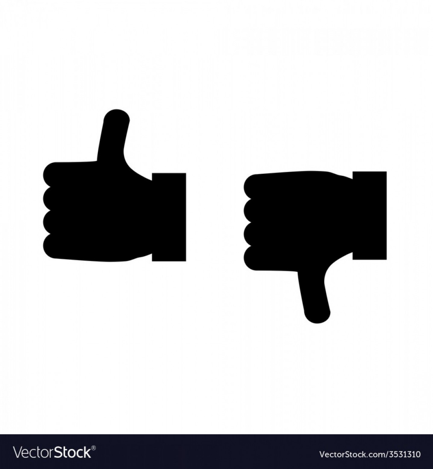 1437x1555 Vector Thumbs Up Down Createmepink
