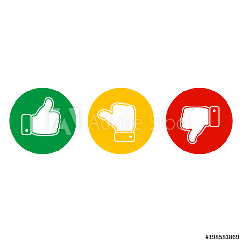 500x500 Finger On Hand Up, Down And Straight Thumbs Up And Down Icon