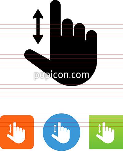 400x489 Hand Scrolling Up And Down Icon