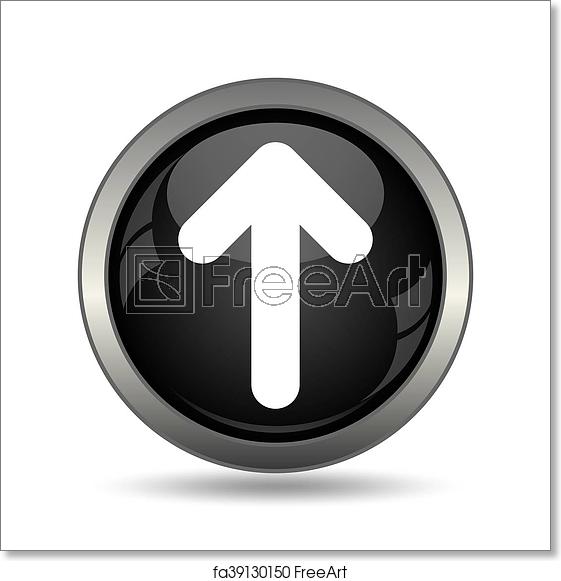 561x581 Free Art Print Of Up Arrow Icon Up Arrow Icon Internet Button