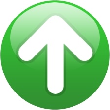 226x226 Green Globe Up Arrow Free Icon In Format For Free Download