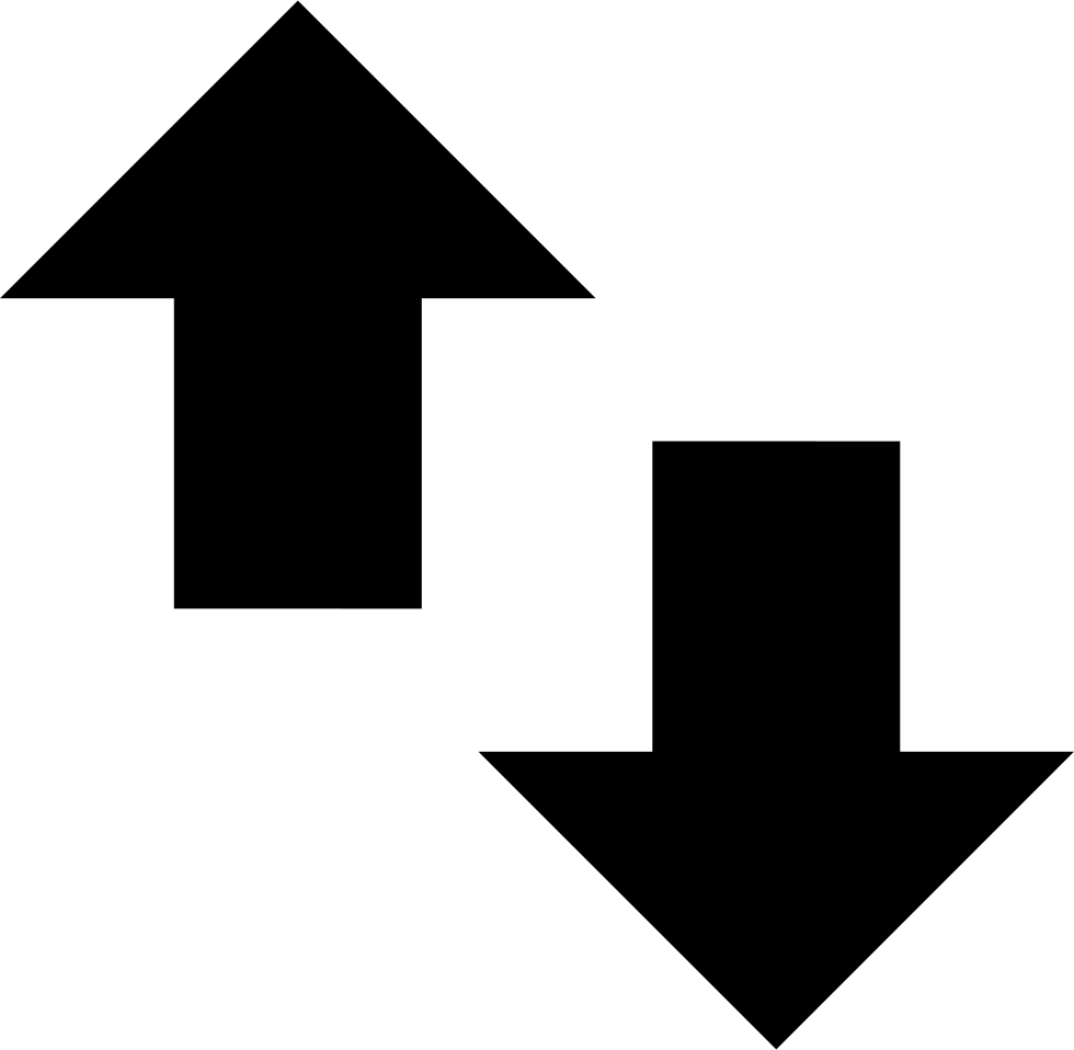 980x958 Hd Up And Down Arrows Comments