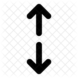 256x256 Up, Down, Arrow, Vector Icon Of Line Style