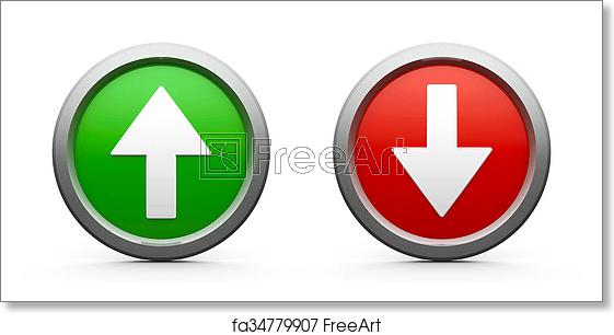 561x306 Free Art Print Of Icons Arrows Up Down Web Buttons With Arrows