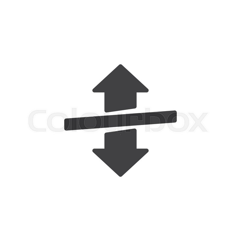 800x800 Up Down Arrow Vector Icon Filled Flat Stock Vector Colourbox