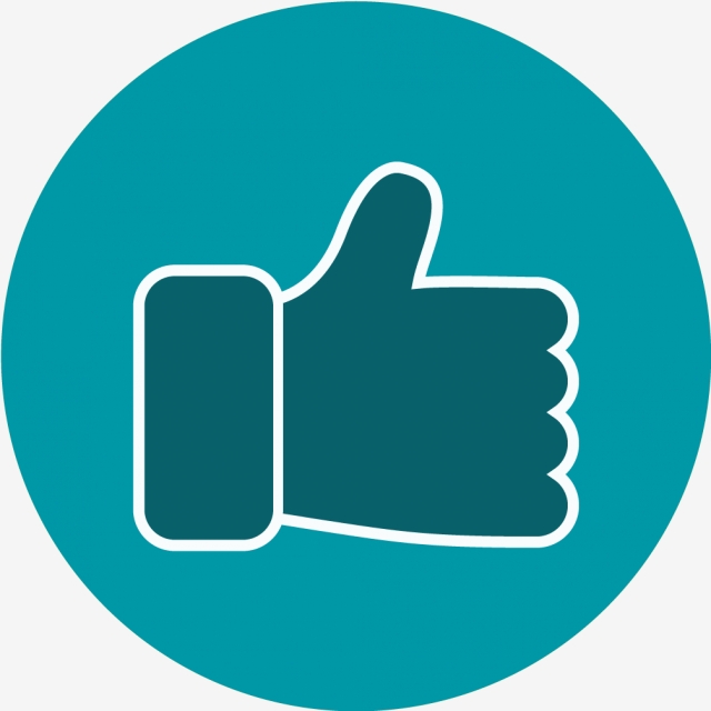 640x640 Vector Like Icon, Like Icon, Hand Icon, Thumbs Up Icon Png