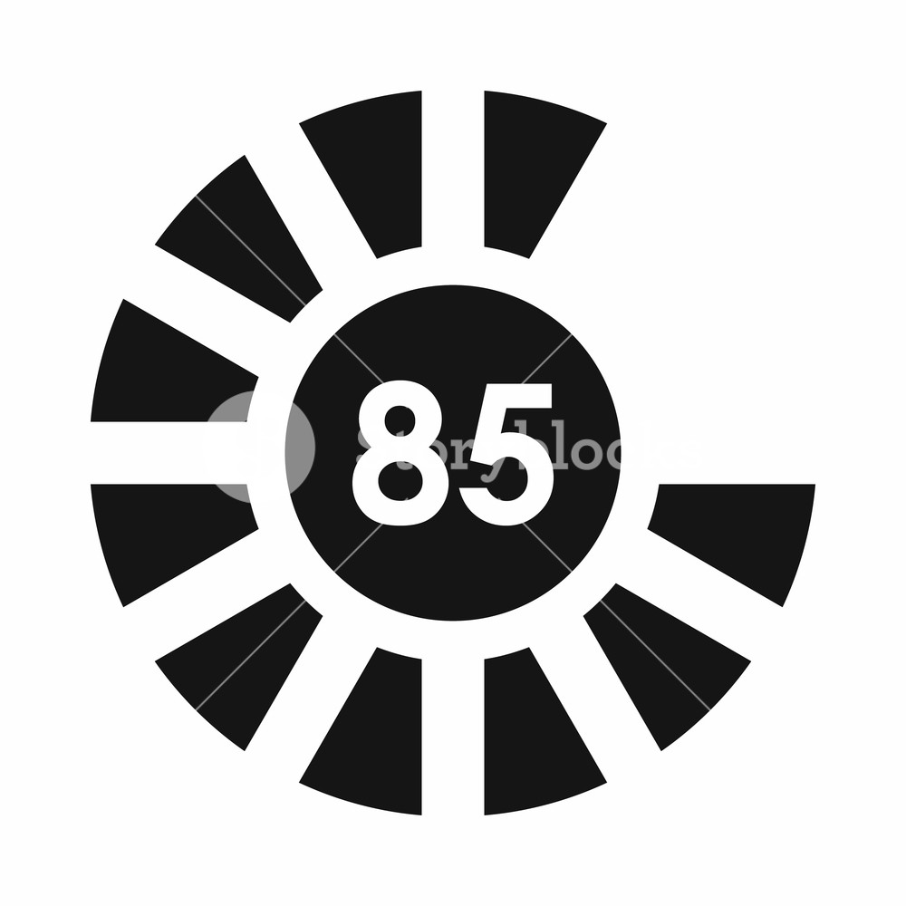 1000x1000 Sign Load Icon In Simple Style Isolated On White Background