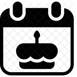 256x256 Upcoming Birthday Icon Of Glyph Style