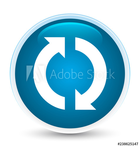 476x500 Update Icon Special Prime Blue Round Button