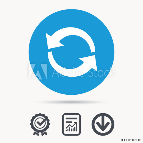 500x500 Update Icon Refresh Or Repeat Symbol Achievement Check, Download