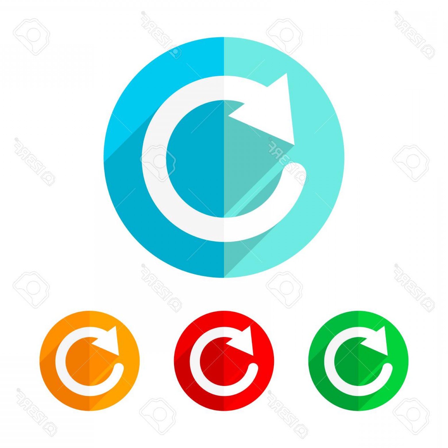 1560x1560 Photostock Vector Set Of Colored Update Icons White Update Icon