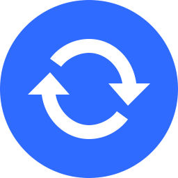 256x256 Sync Icon Flat