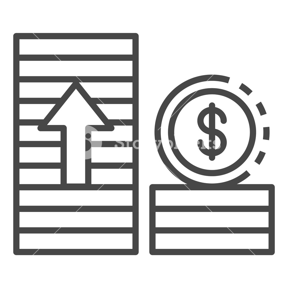 1000x1000 Money Grow Up Icon Outline Money Grow Up Vector Icon For Web