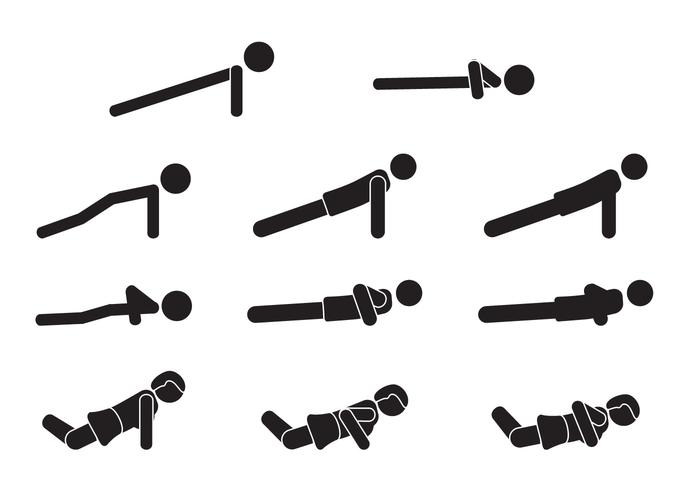 700x490 Push Up Icon Set
