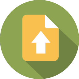 256x256 Document, File, Page, Paper, Sheet, Up, Upload Icon