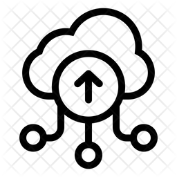 256x256 Cloud Upload Icon Of Line Style