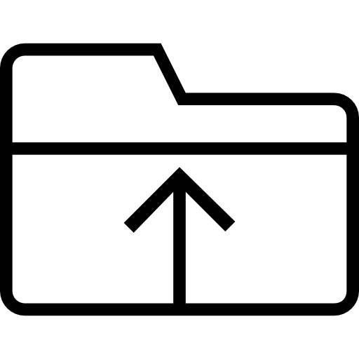 512x512 Folder Upload Stroke Symbol Icons Free Download