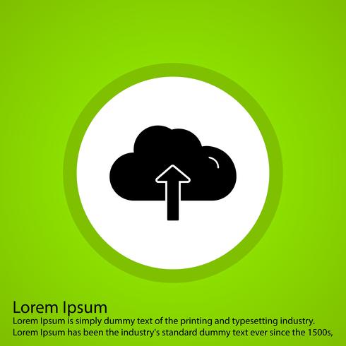 490x490 Vector Cloud Upload Icon