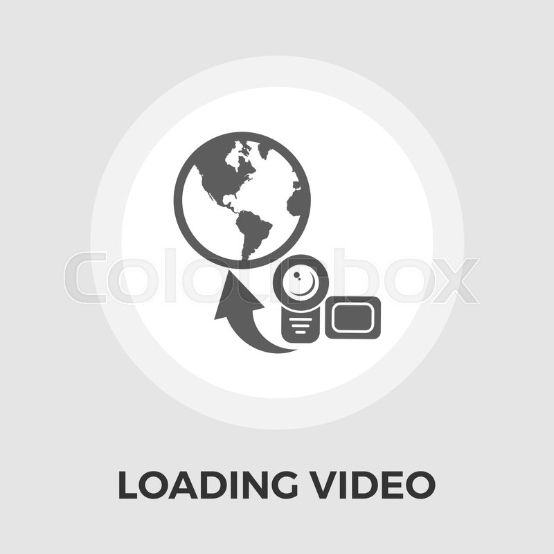 800x800 Upload Video Icon Vector Flat Icon Stock Vector Colourbox