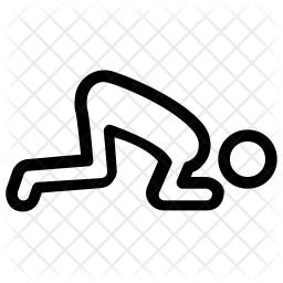 256x256 Push Ups Icon Of Flat Style