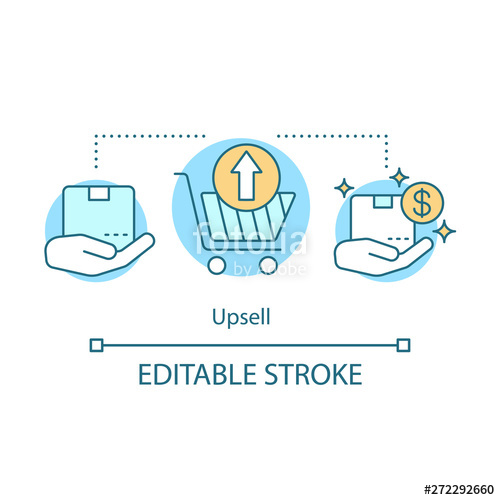 500x500 Upsell Concept Icon Stock Image And Royalty Free Vector