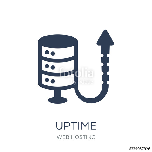 500x500 Uptime Icon Trendy Flat Vector Uptime Icon On White Background