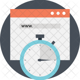 256x256 Website Uptime Icon Of Flat Style