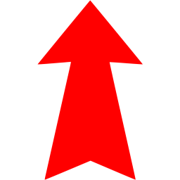 256x256 Red Arrow Up Icon
