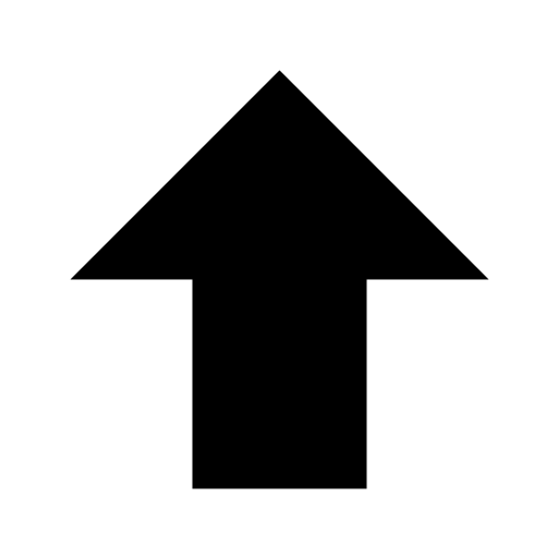 512x512 Black Up Arrow Icon
