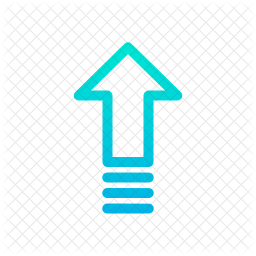 512x512 Up Arrow Icon Of Gradient Style