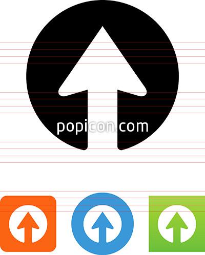 400x498 Vector Up Arrow In Circle Icon